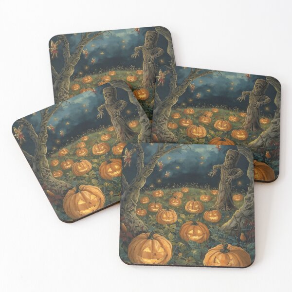Item preview, Lantern Spirits – Cottagecore Fantasy Pumpkin Night designed and sold by Deezyned.