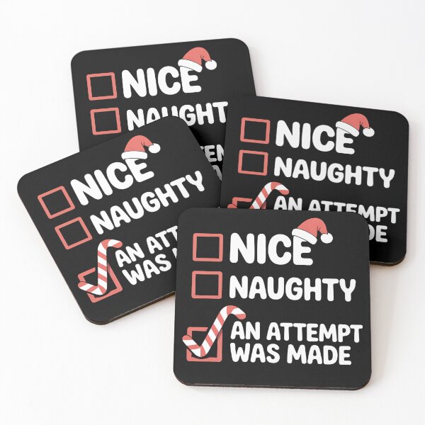 Item preview, Funny Christmas Checklist Candy Cane - Nice, Naughty, An Attempt Was Made  designed and sold by Jaanussar.