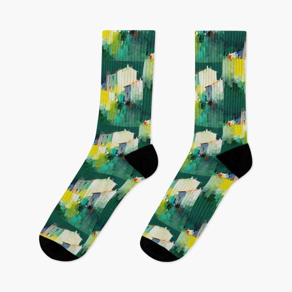 Item preview, Vibrant Abstract Village Landscape designed and sold by zzz888.