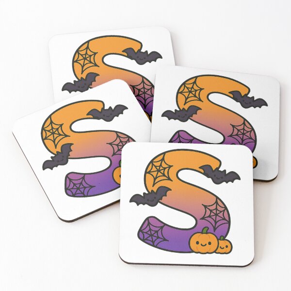 Item preview, Halloween Letter S – Cute Kawaii Cartoon with Spooky Details designed and sold by PrintCreations9.