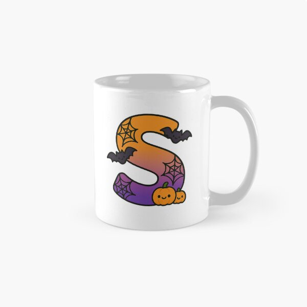 Item preview, Halloween Letter S – Cute Kawaii Cartoon with Spooky Details designed and sold by PrintCreations9.