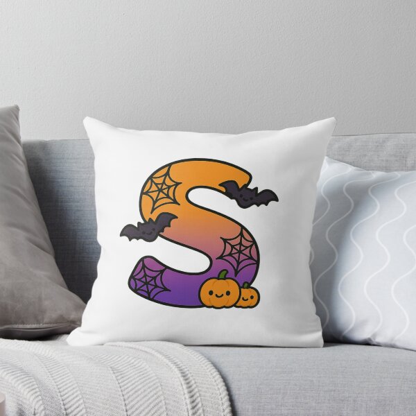 Item preview, Halloween Letter S – Cute Kawaii Cartoon with Spooky Details designed and sold by PrintCreations9.