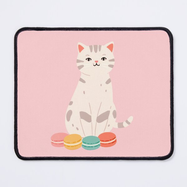Item preview, Cat and macaroons designed and sold by WoollenLlama.