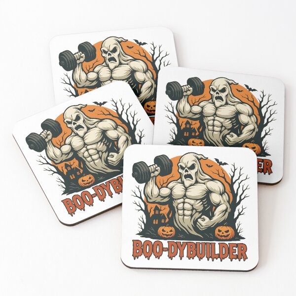 Item preview, Halloween Gym Ghost Boo-dybuilder designed and sold by Joyful-Park.