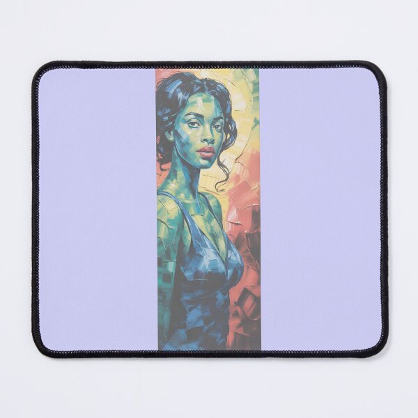 Item preview, Abstract Woman Portrait Vibrant Palette Knife Art By Merch, Limited Edition designed and sold by JERICHOALBERT2.