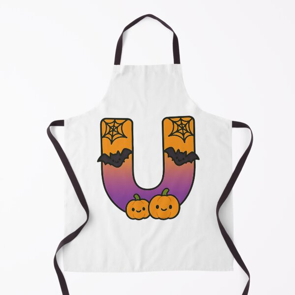 Item preview, Halloween Letter U – Cute Kawaii Cartoon with Spooky Details designed and sold by PrintCreations9.