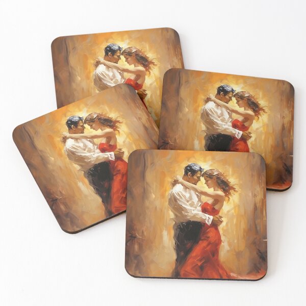 Item preview, Couple Dancers Painting, Dancing Wall Decor, Dance Home Painting, Dance Painting, Romantic Artwork, Vintage Lovers Painting designed and sold by SavageVision.