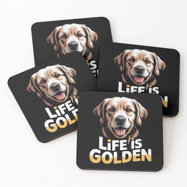 Item preview, Golden Retriever 9 - Life is Golden designed and sold by KingdomArt101.