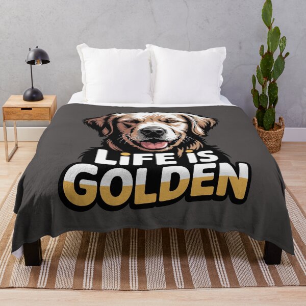 Item preview, Golden Retriever 9 - Life is Golden designed and sold by KingdomArt101.