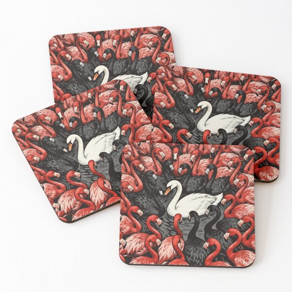 Item preview, Distinct White Swan Amidst Avian Drama designed and sold by zzz888.