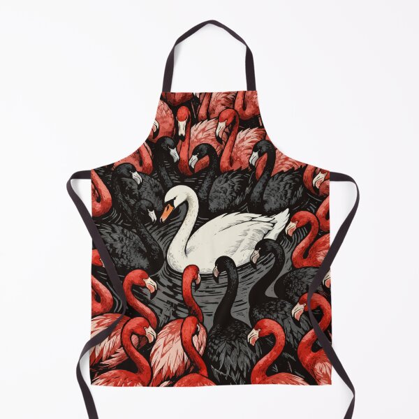 Item preview, Distinct White Swan Amidst Avian Drama designed and sold by zzz888.