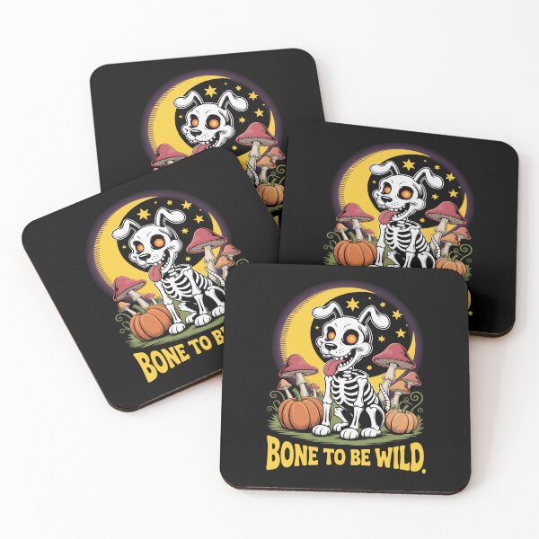 Item preview, Bone to be Wild 2: declares this charming retro halloween illustration!  designed and sold by Grang Art Artistic Designs.