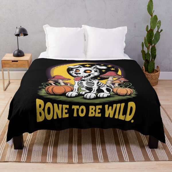 Item preview, Bone to be Wild 2: declares this charming retro halloween illustration!  designed and sold by Grang Art Artistic Designs.