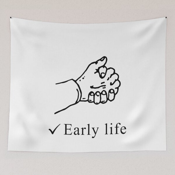 Item preview, Clasping hands Early life designed and sold by JanessaHardi.