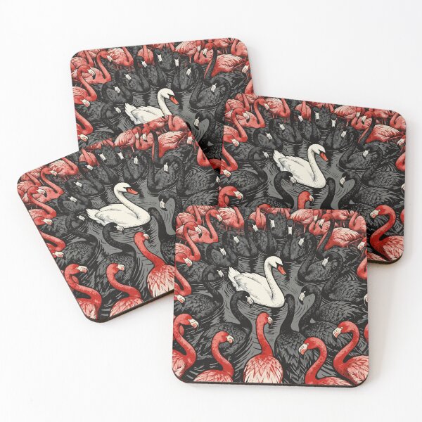 Item preview, Solitary White Swan Amidst Bold Avian Crowd designed and sold by zzz888.