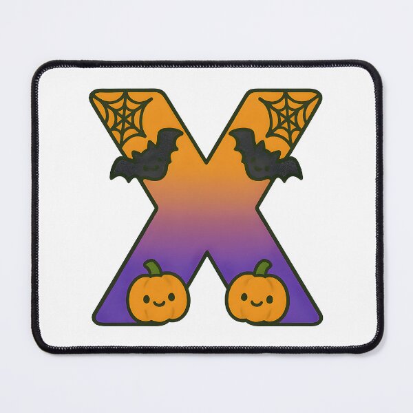 Item preview, Halloween Letter X – Cute Kawaii Cartoon with Spooky Details designed and sold by PrintCreations9.