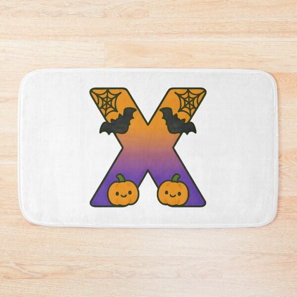 Item preview, Halloween Letter X – Cute Kawaii Cartoon with Spooky Details designed and sold by PrintCreations9.