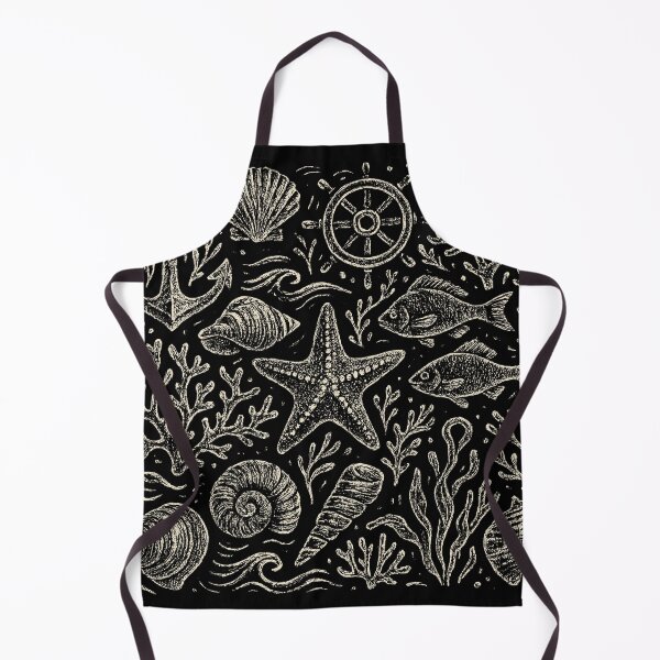 Item preview, Vintage Nautical Ocean Life Doodle Pattern designed and sold by EdvvinStudios.