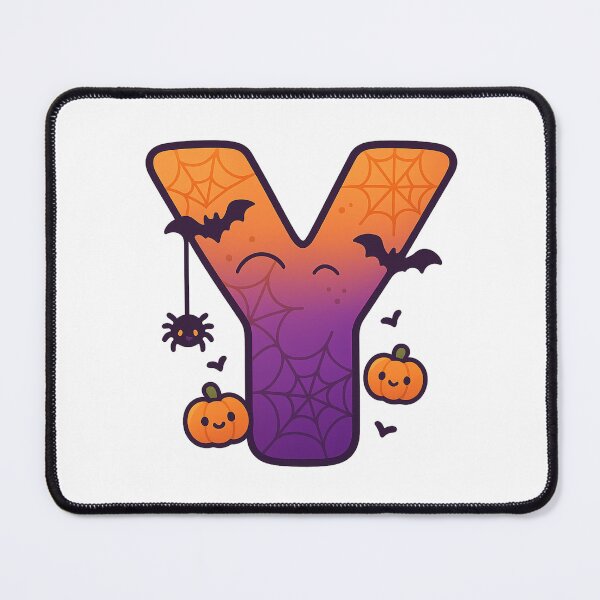Item preview, Halloween Letter Y – Cute Kawaii Cartoon with Spooky Details designed and sold by PrintCreations9.