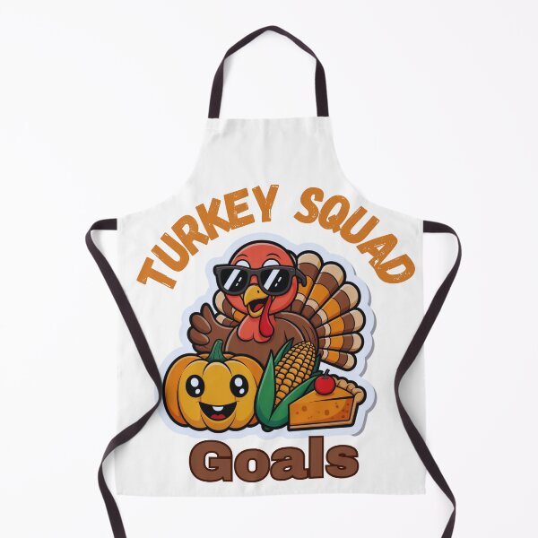 Item preview, Turkey Squad Goals – Cute Thanksgiving Pumpkin, Corn and Pie Design designed and sold by RUNO LAB.
