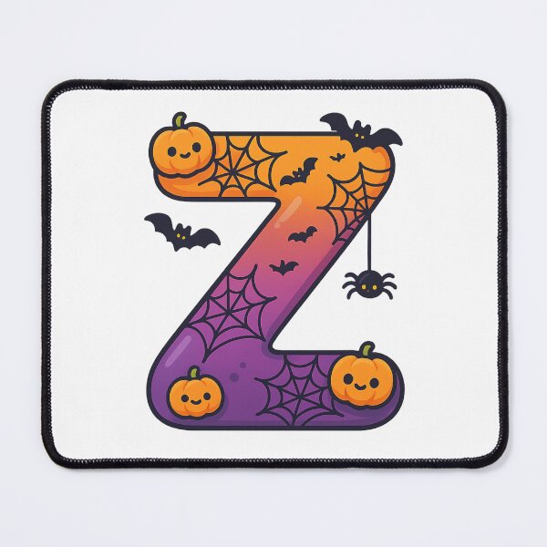 Item preview, Halloween Letter Z – Cute Kawaii Cartoon with Spooky Details designed and sold by PrintCreations9.