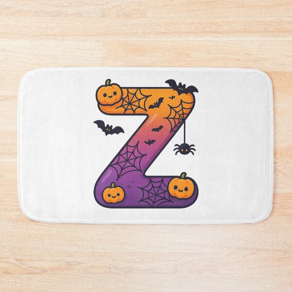 Item preview, Halloween Letter Z – Cute Kawaii Cartoon with Spooky Details designed and sold by PrintCreations9.
