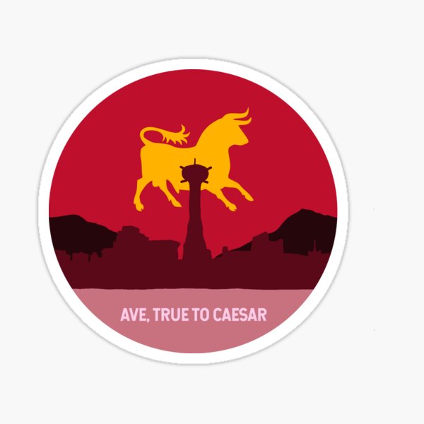 Sunset over Vegas - Ave, True to Caesar Sticker