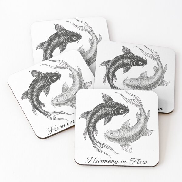 Item preview, Koi Yin Yang Gyotaku Style designed and sold by JOSTH.