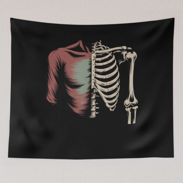 Item preview, Skeleton Rib Cage Anatomy Cool Bones Artistic Design - SpookyBone Structure Halloween designed and sold by Marpin91.