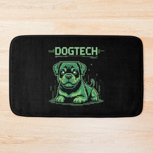 Item preview, Dogtech Pixel Rottweiler. Funny Tech Geek Retro Terminal Design for dog Lovers and Gamers designed and sold by paulo silveira.