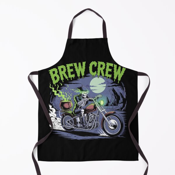 Item preview, The Cauldron Rider: A cool skeleton biker speeds along on a chopper with a bubbling cauldron strapped to the back. For the Halloween Festive Season designed and sold by Grang Art Artistic Designs.