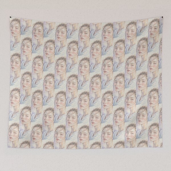 Item preview, Luminous Portrait: Delicate Face Drawing By Merch, Limited Edition designed and sold by JERICHOALBERT2.