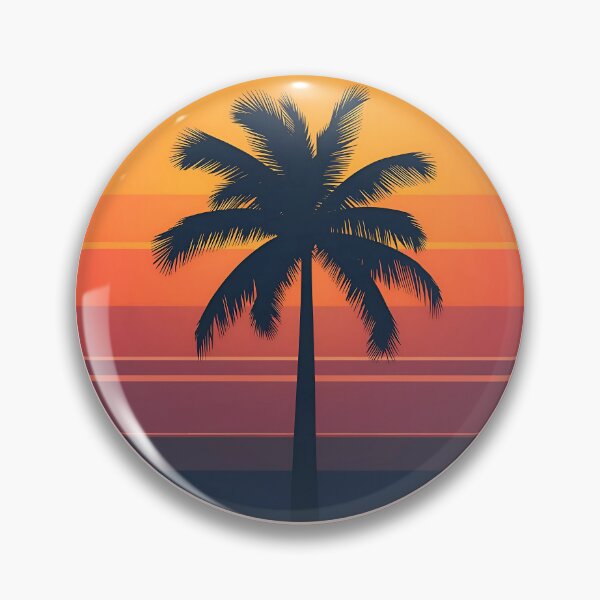 Item preview, Tropical Palm Tree Retro Sunset designed and sold by VibranPalette.