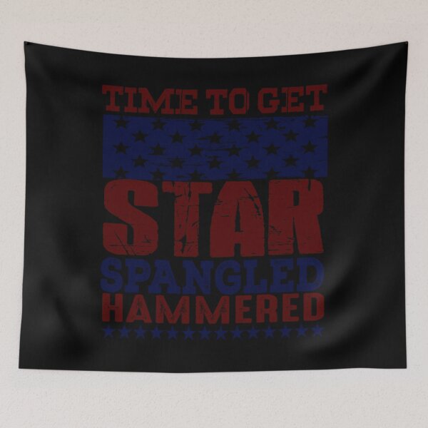 Item preview, Time To Get Star Spangled Hammered Jacob Zelazny Transparent	 designed and sold by qnjpakvmgf52.