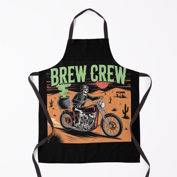 Item preview, Midnight's Mixer: A cool skeleton biker speeds along on a chopper with a bubbling cauldron strapped to the back. For the Halloween Festive Season designed and sold by Grang Art Artistic Designs.