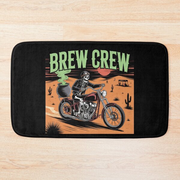 Item preview, Midnight's Mixer: A cool skeleton biker speeds along on a chopper with a bubbling cauldron strapped to the back. For the Halloween Festive Season designed and sold by Grang Art Artistic Designs.