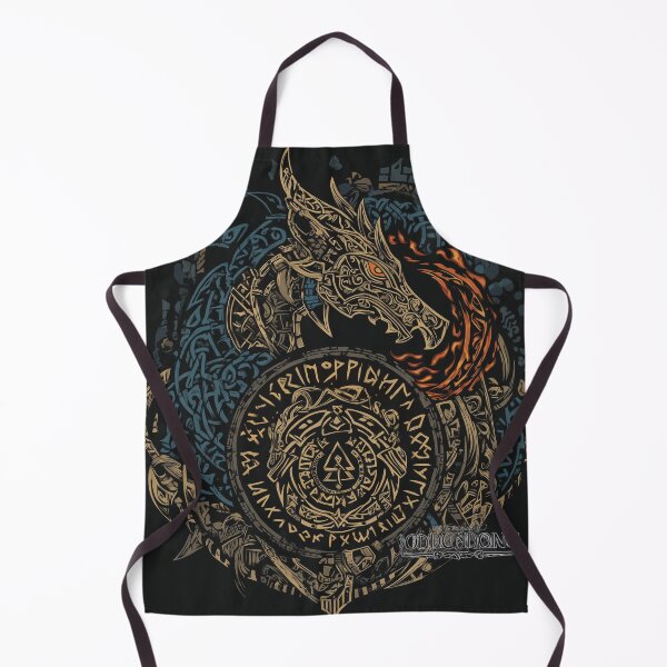 Item preview, Nordic Dragon Knotwork Runes designed and sold by Dark North Studio.