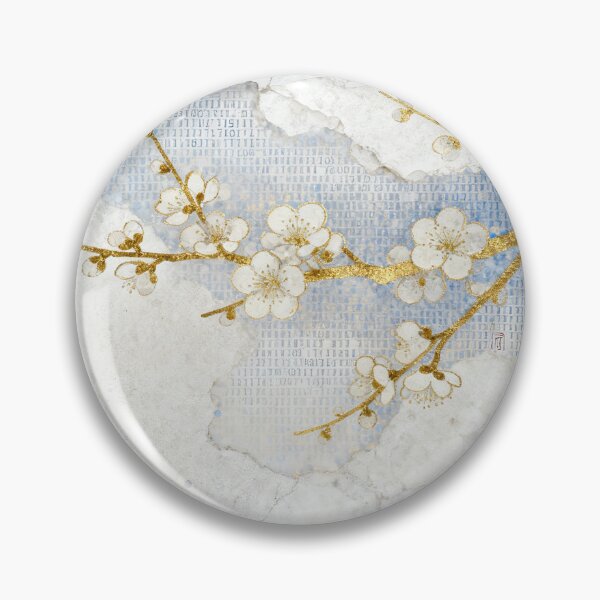 Item preview, Golden Plum Blossoms & Celestial Clouds designed and sold by zzz888.