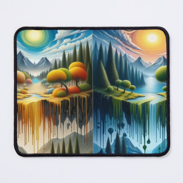 Item preview, PopArt Nature – Landscape dripping in color, reality reflected in the surreal rhythm designed and sold by FotoworldEdel.