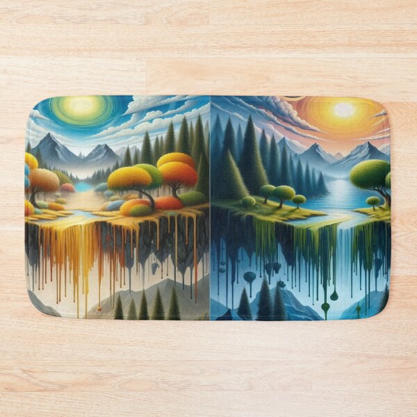 Item preview, PopArt Nature – Landscape dripping in color, reality reflected in the surreal rhythm designed and sold by FotoworldEdel.