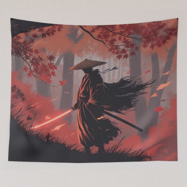 Item preview, Samurai in Autumn Forest Blaze designed and sold by 0606PM.