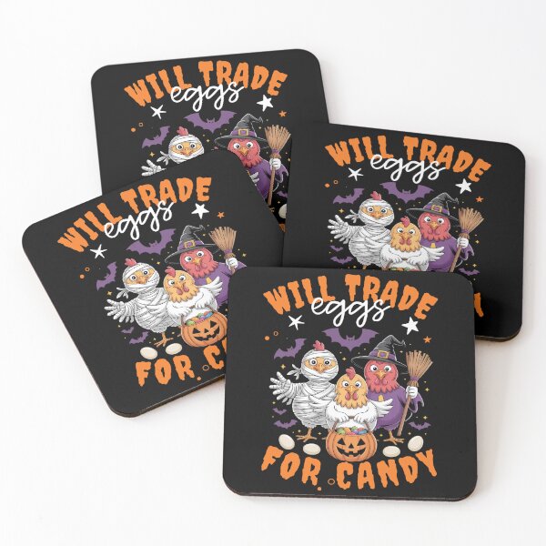 Item preview, Will Trade Eggs For Halloween Candy Funny Family Girls Kids designed and sold by ArtByKatti.