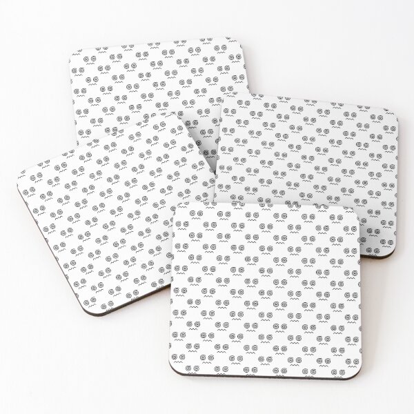 Item preview, Sweet kawaii confused face pattern designed and sold by BlushyPrint.