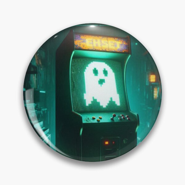 Artikelvorschau, Pixelierter Poltergeist – Haunted Arcade entworfen und verkauft von DreamArt Creations.