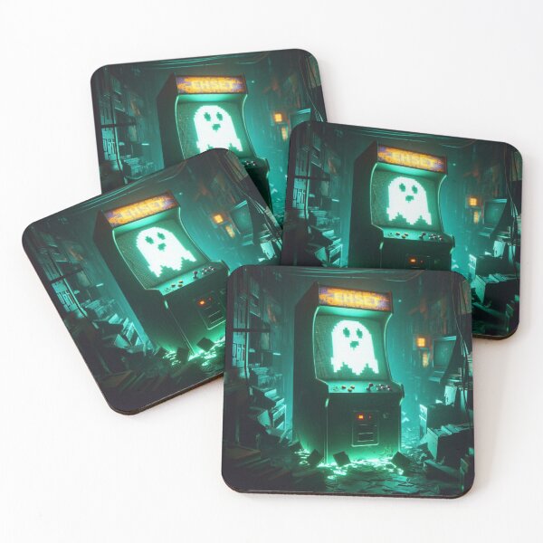 Item preview, Pixelated Poltergeist – Haunted Arcade designed and sold by DreamArt Creations.