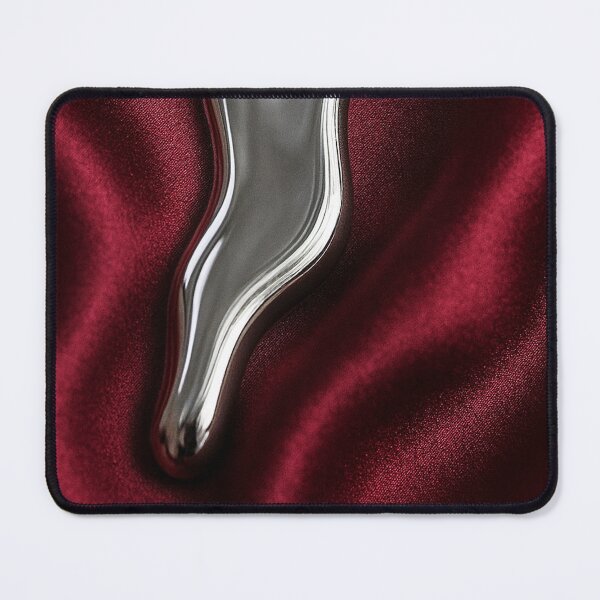 Item preview, Elegant burgundy silk fabric covered with a silvery, chrome coating designed and sold by Bukhisz.