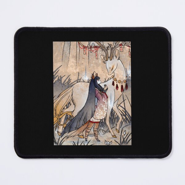 Item preview, The Wish - Teakitsune Fox Yokai Throw Blanket designed and sold by wyirbxkzph6.