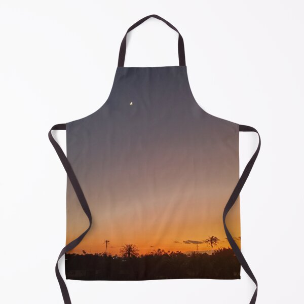 Item preview, Golden Sunset with Cresent Moon and Palm silhouette designed and sold by Bee'sDesigns.