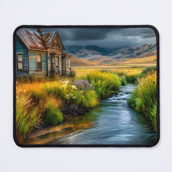 Item preview, Serene Abandonment by a Gentle Stream in Nature designed and sold by Artessie.
