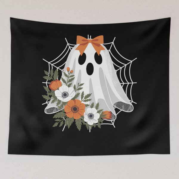 Item preview, Fantasma de coqueta, fantasma de flor de Halloween, fantasma de encaje espeluznante designed and sold by LeeEvans222.